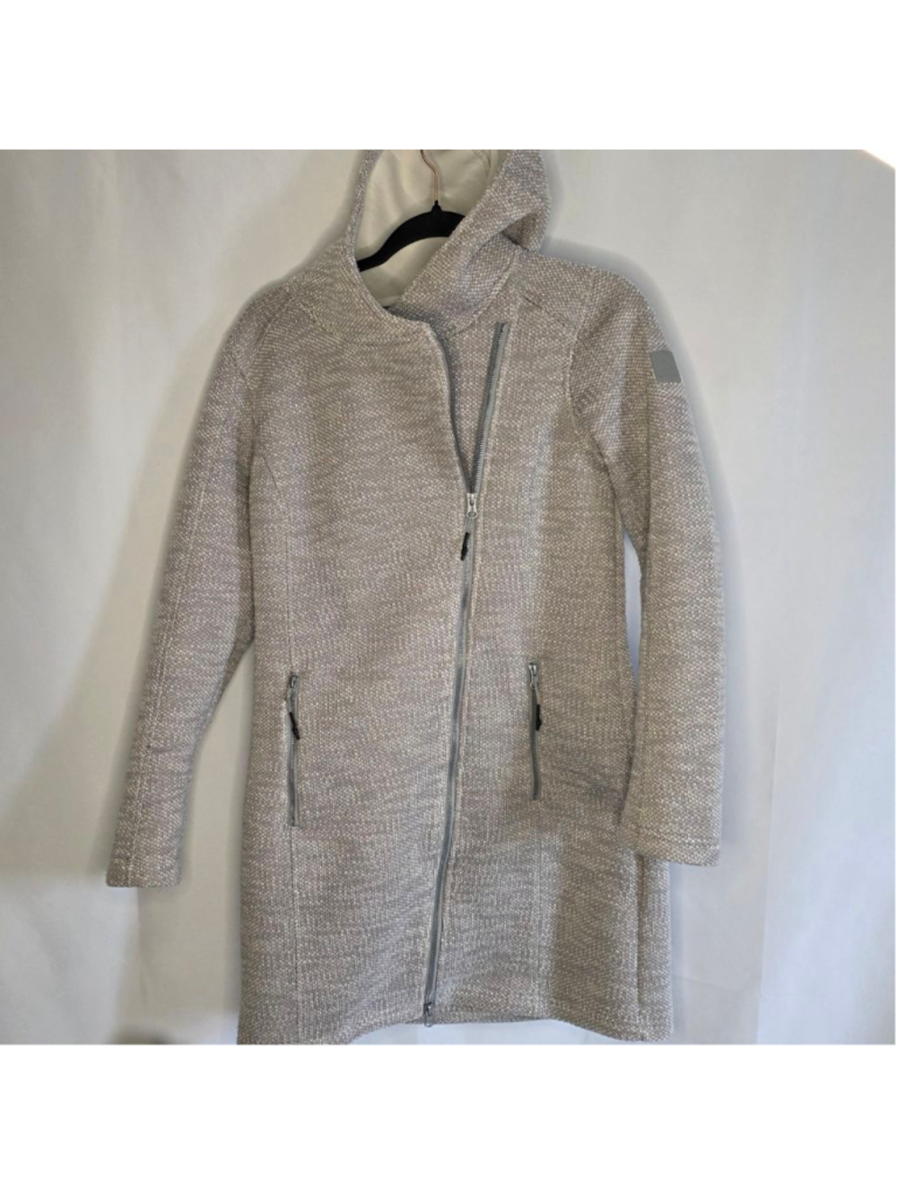 McKinley Beige & White Hooded Full Zip Jacket S